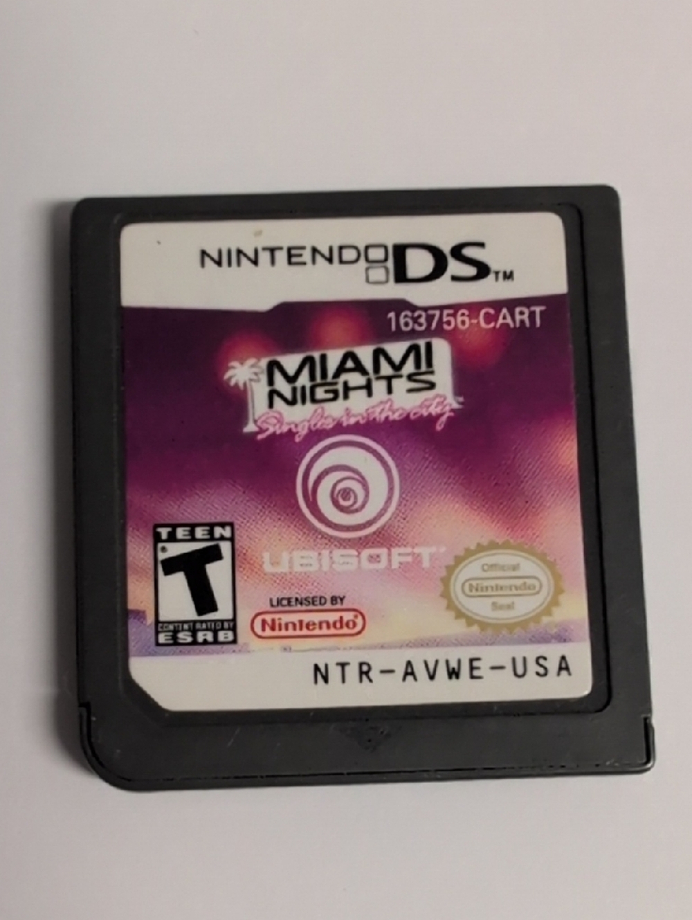 Nintendo DS Miami Nights Game Card - Purple